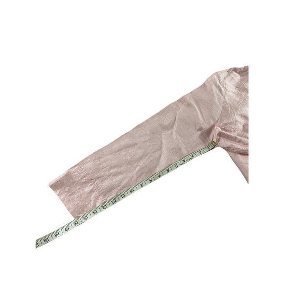 Vintage Linda Bertozzi 100% Silk Long Sleeve Button Down Blouse - 1 (Large) - Picture 8 of 13